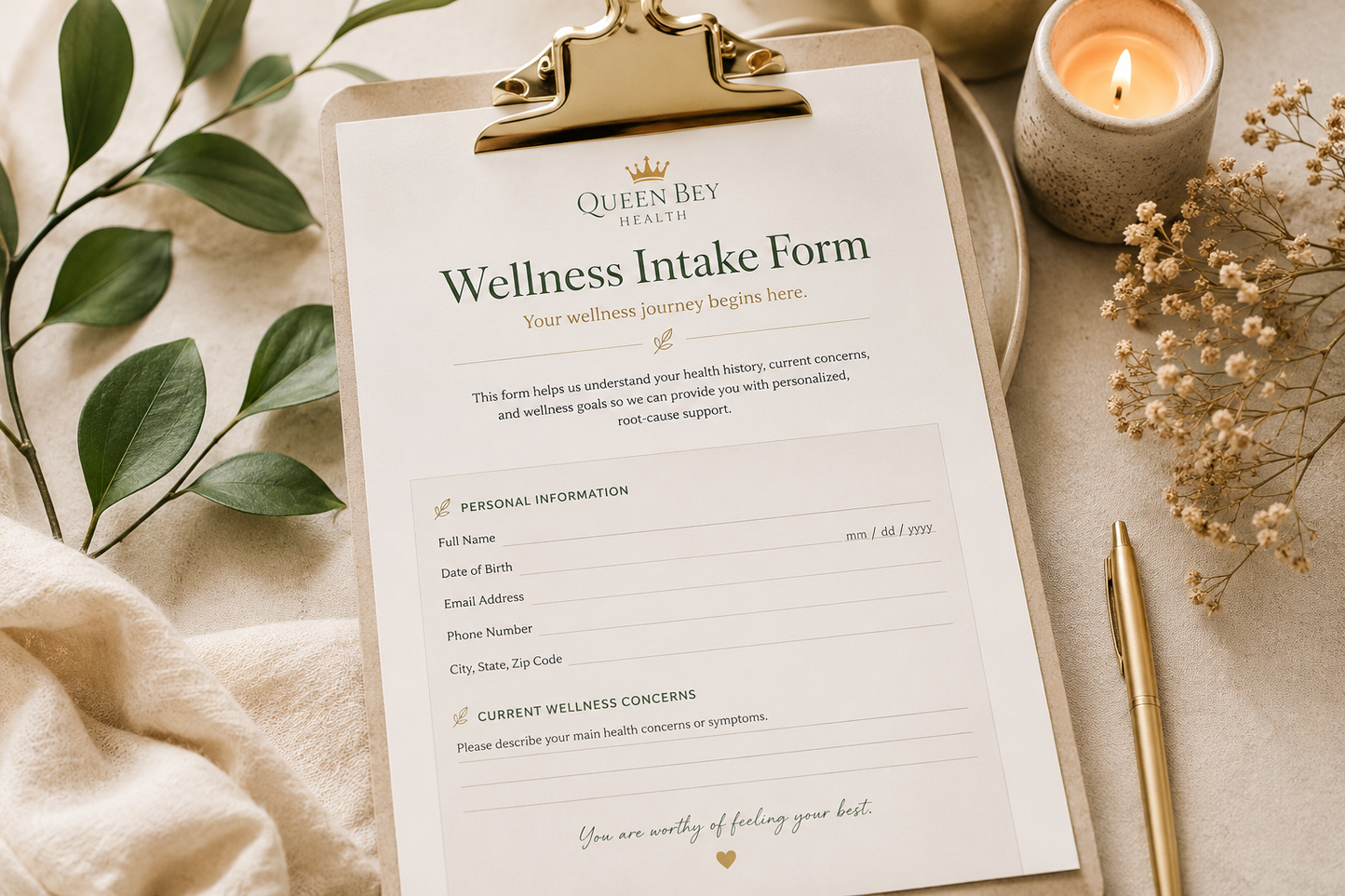 Wellness Intake Form