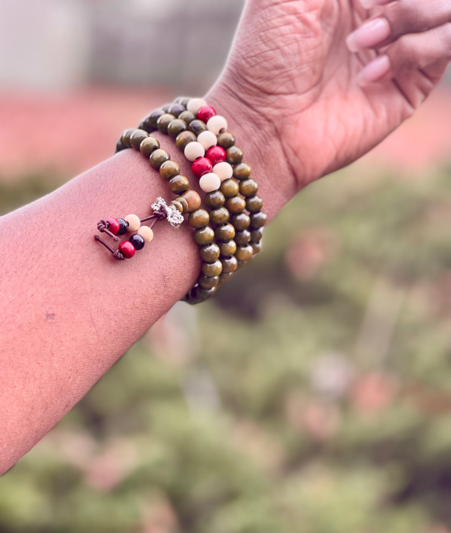Sandalwood Mala Beads for Chanting, Prayer & Meditation - Queen Bey Health